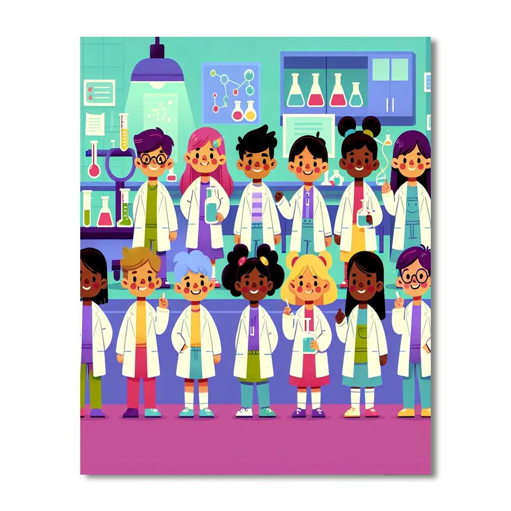 Super Science Academy Number Painting