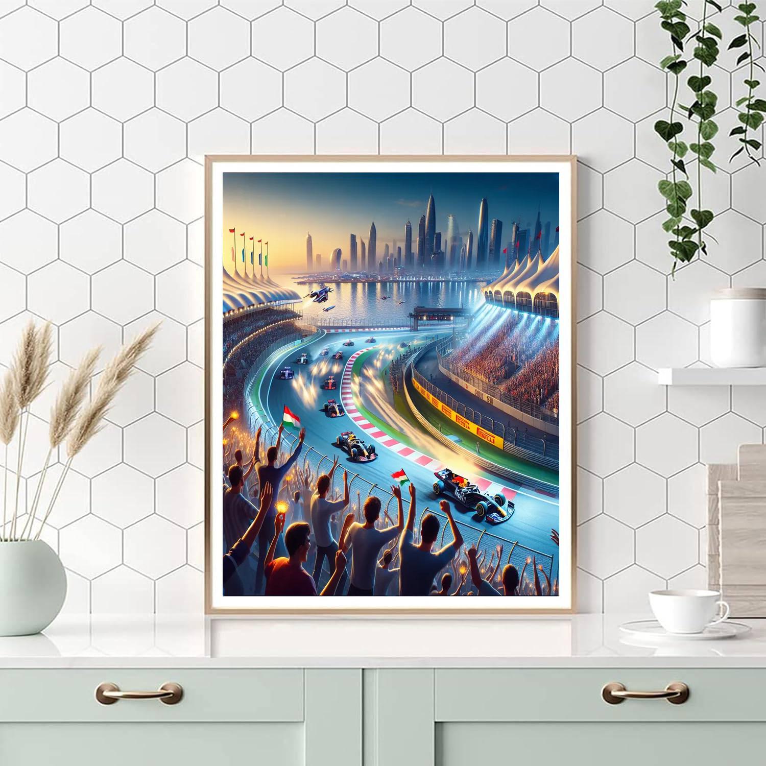 Yas Marina Circuit Abu Dhabi - Uae Painting Number Kit