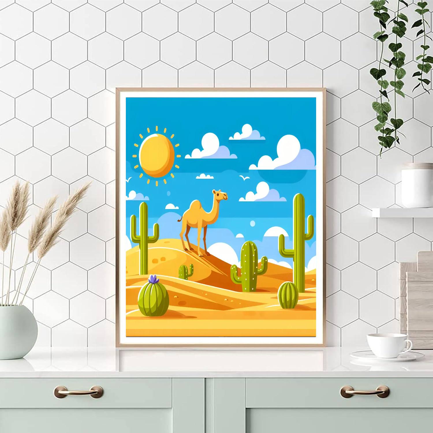 Dazzling Desert Expedition Paint By Numbers Art
