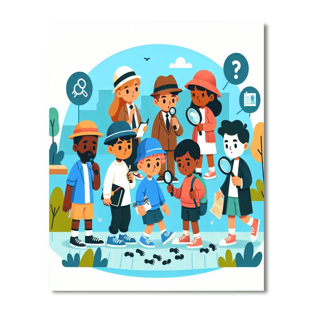 Mystery Detective Quest Paint By Number