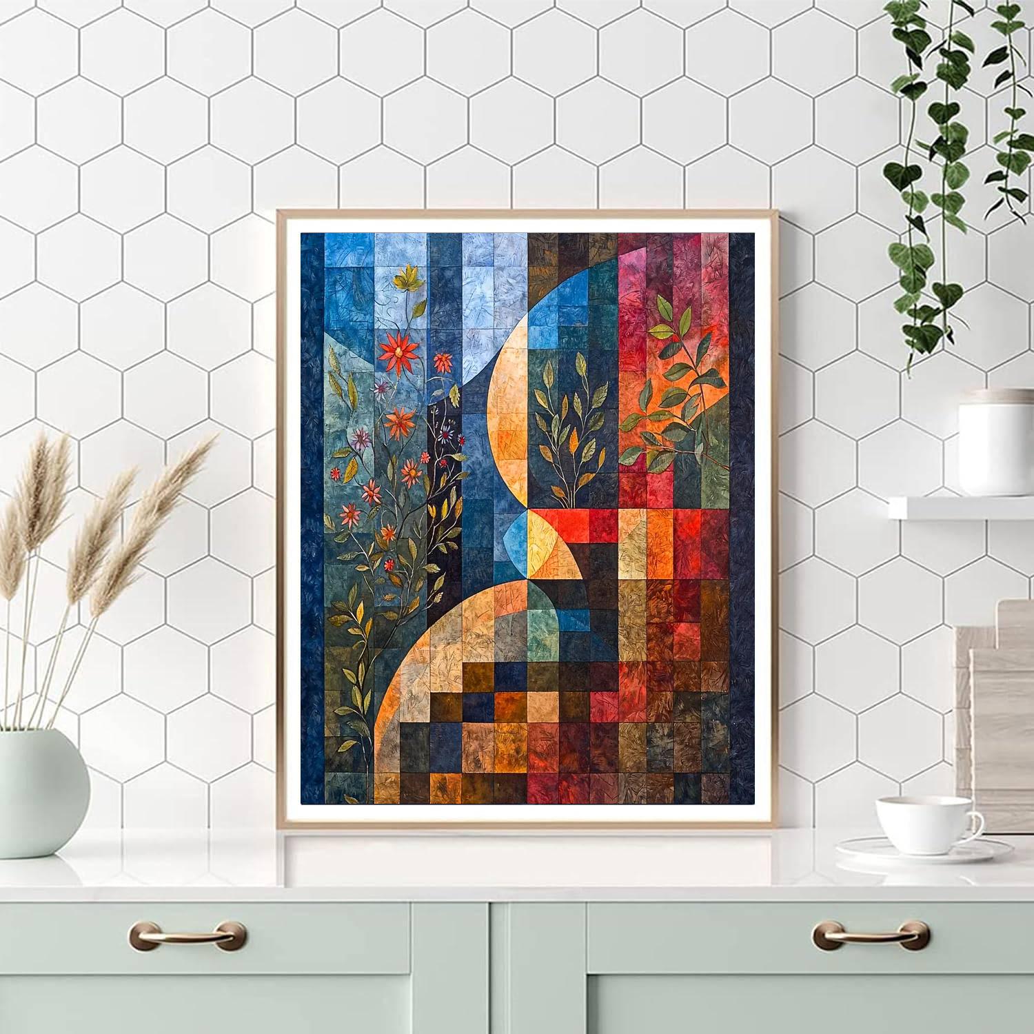 Paul Klee Inspired Rhythm Of The Seasons  Numbered Painting Kits