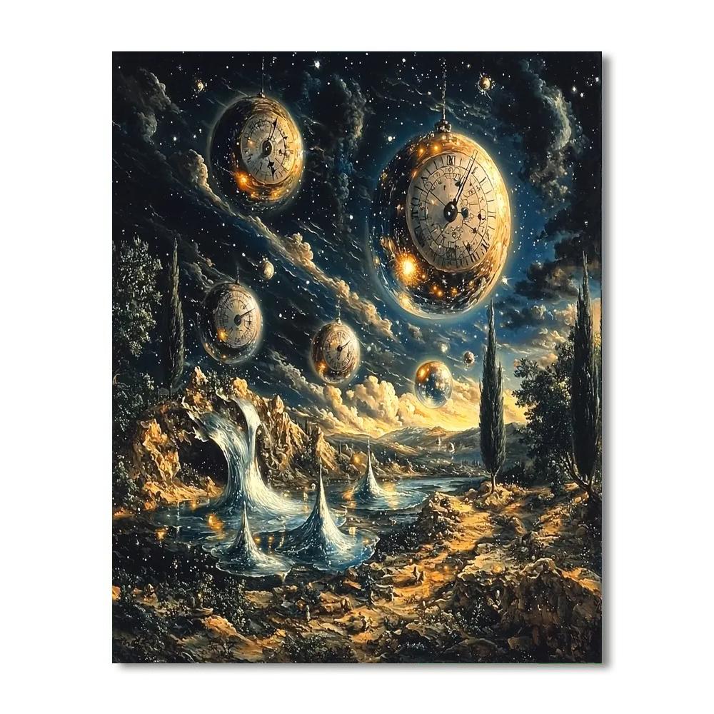 Salvador Dalí Inspired Cosmic Illumination  Paint By Numbers Kits