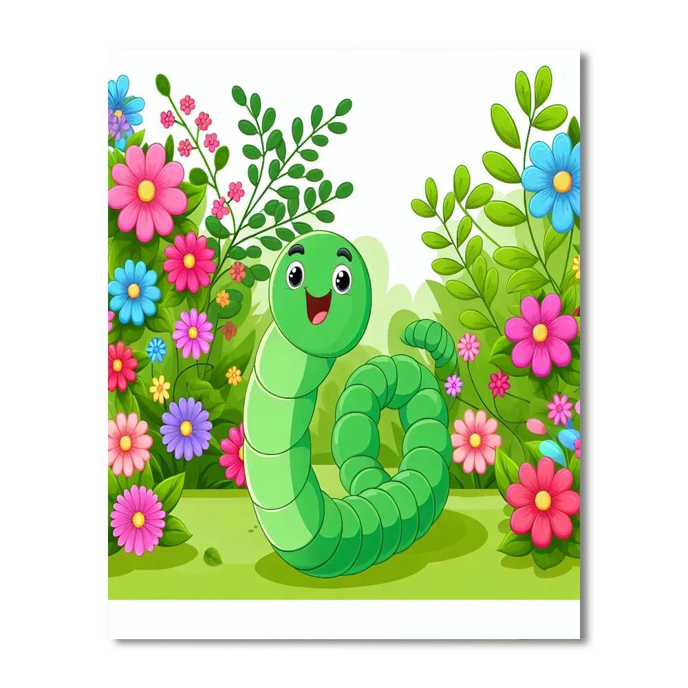 Wandering Worm DIY Paint By Numbers