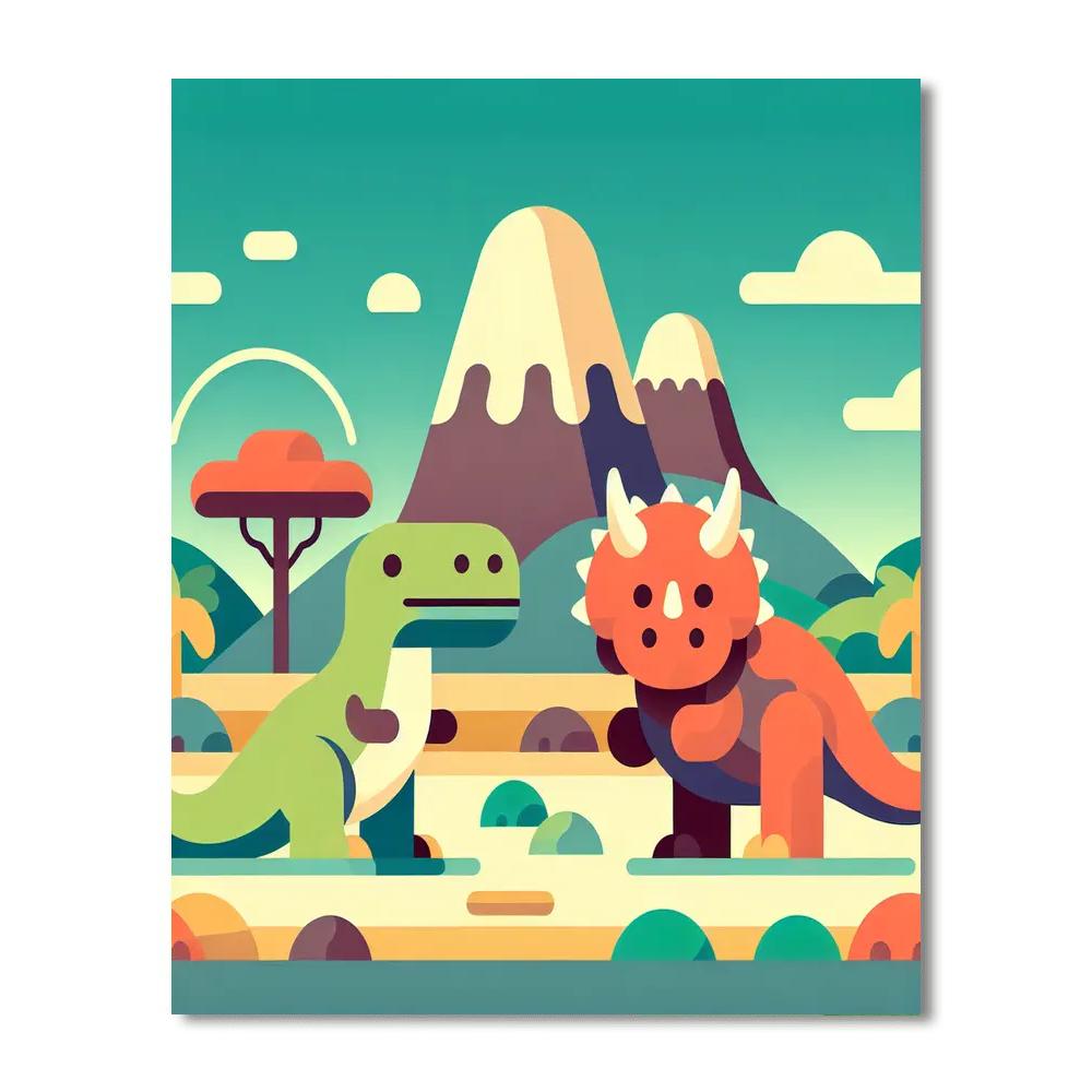 Dinosaur Valley Numbered Painting Kits