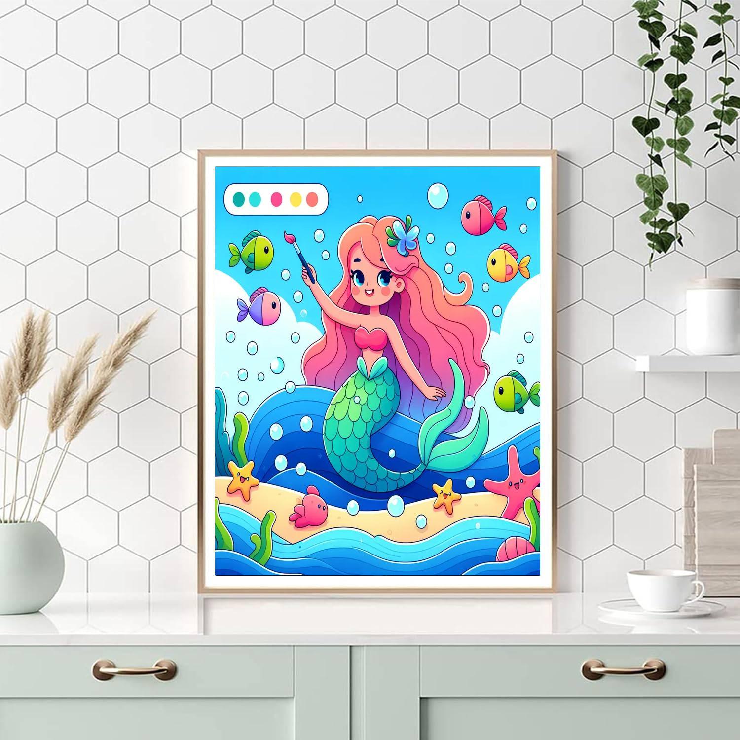 Enchanted Mermaid Adventure Painting By Numbers Kit