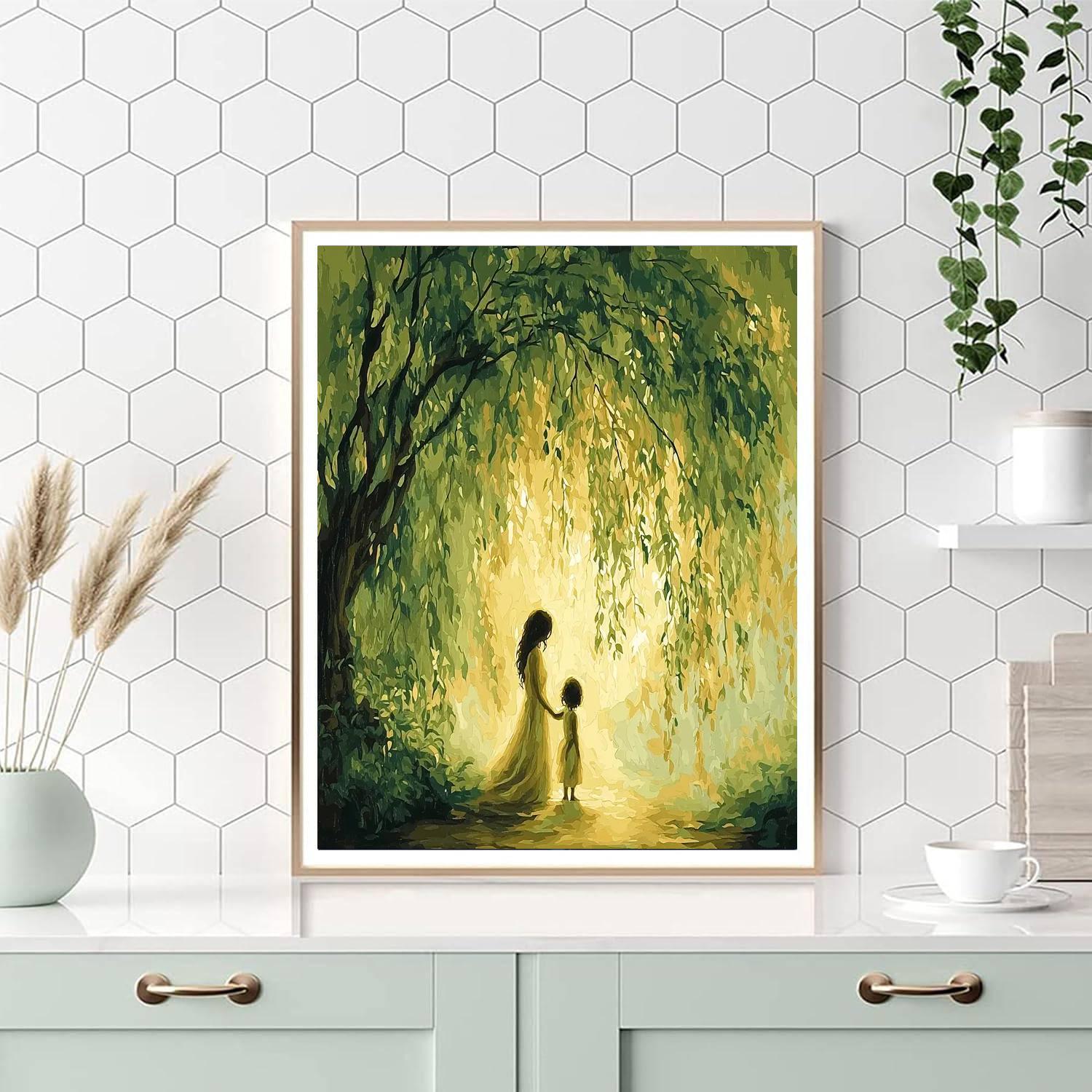 Under The Willow's Embrace Paint By Number