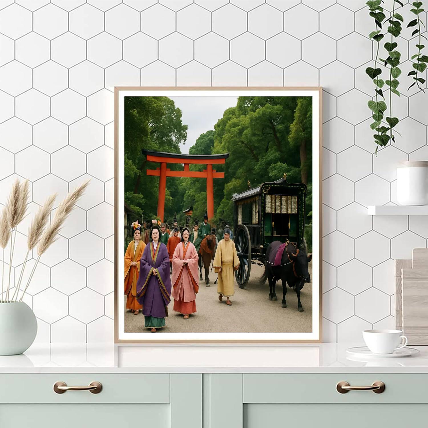Gion Aoi Matsuri - Japan Painting By Numbers Kit