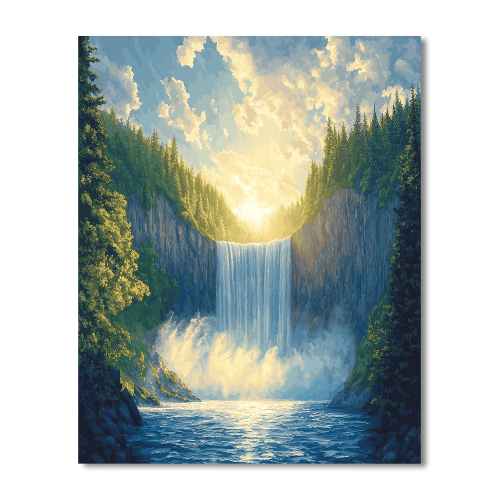 Victoria Falls - Zambia And Zimbabwe Paint By Number