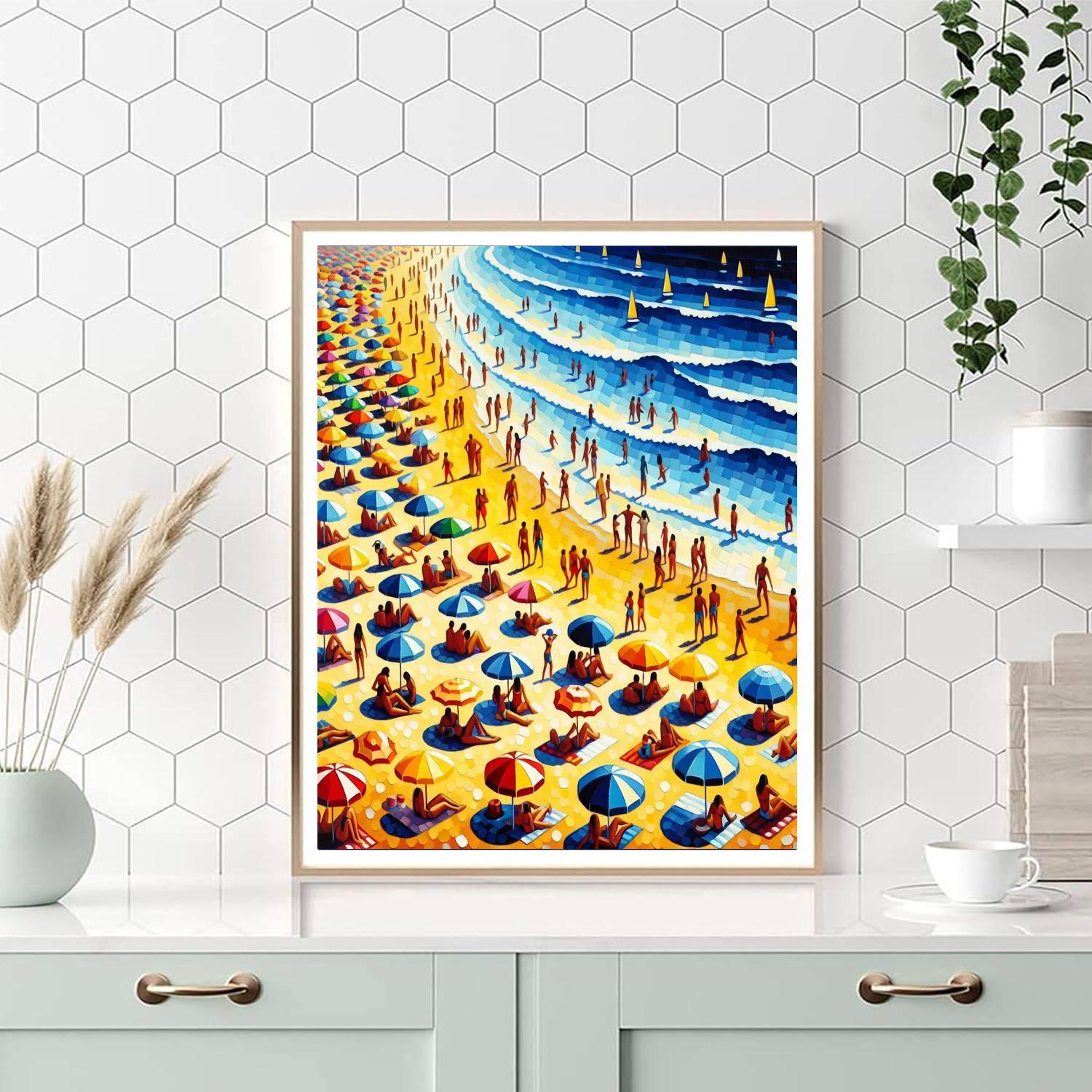 Breezy Summer Shoreline Painting By Numbers Kit