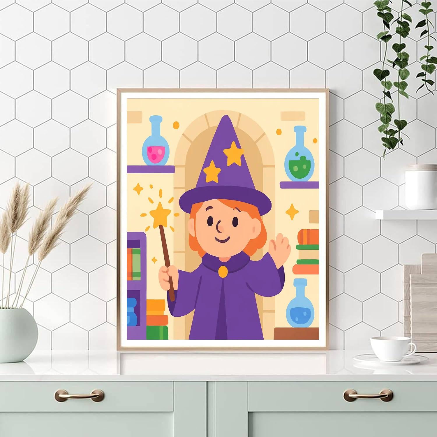 Wizards And Wands Academy Painting By Numbers Kit