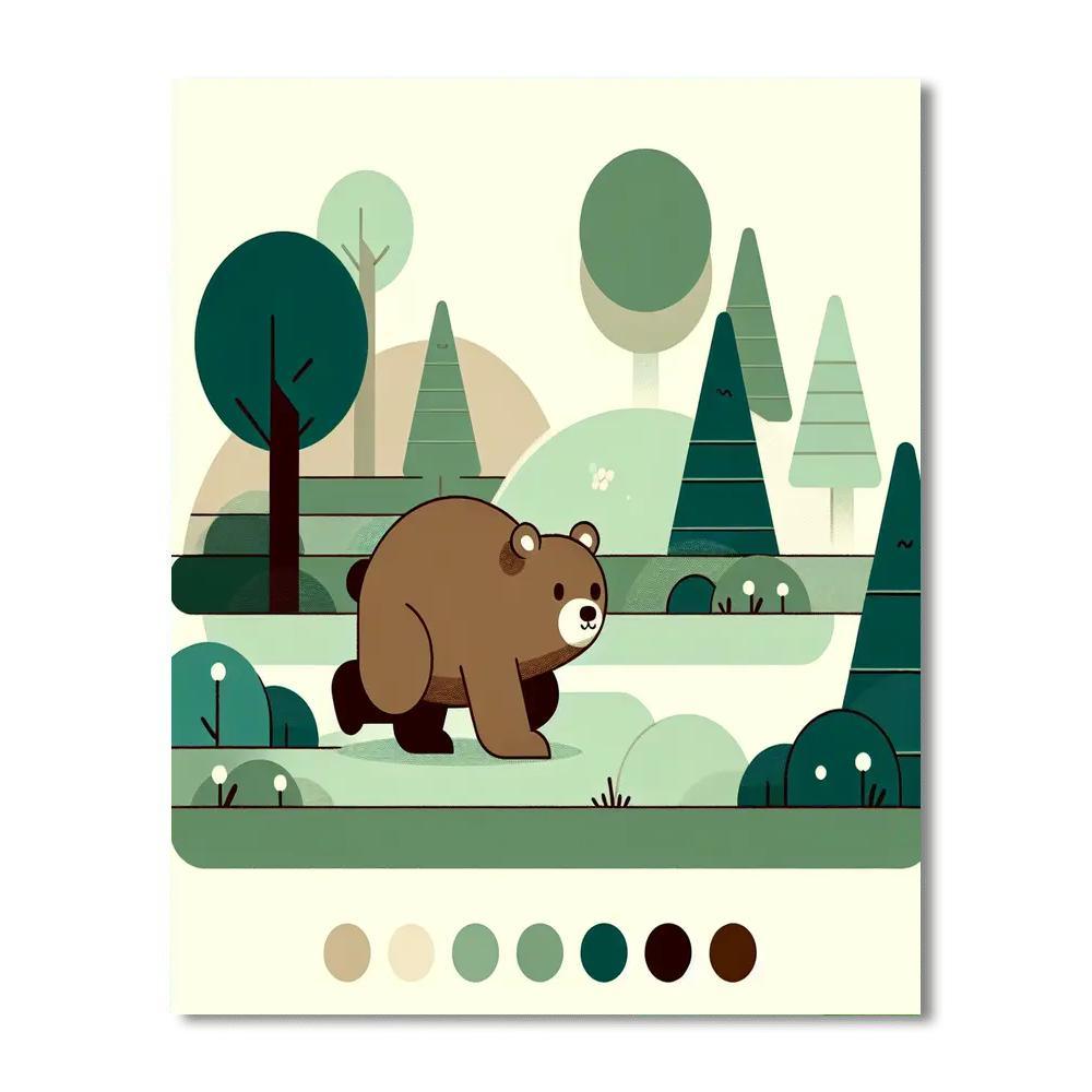 Curious Bear Expedition Paint By Color
