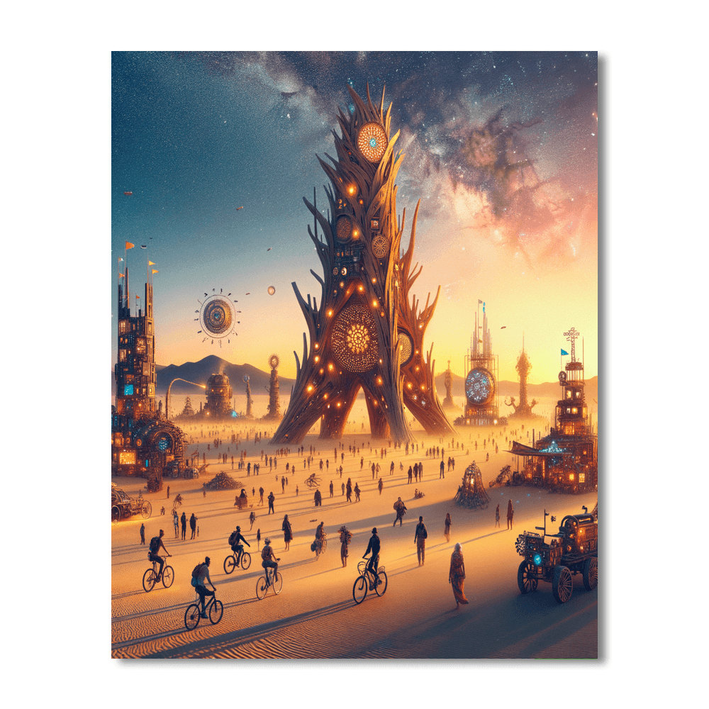 Burning Man - Nevada Paint By Number