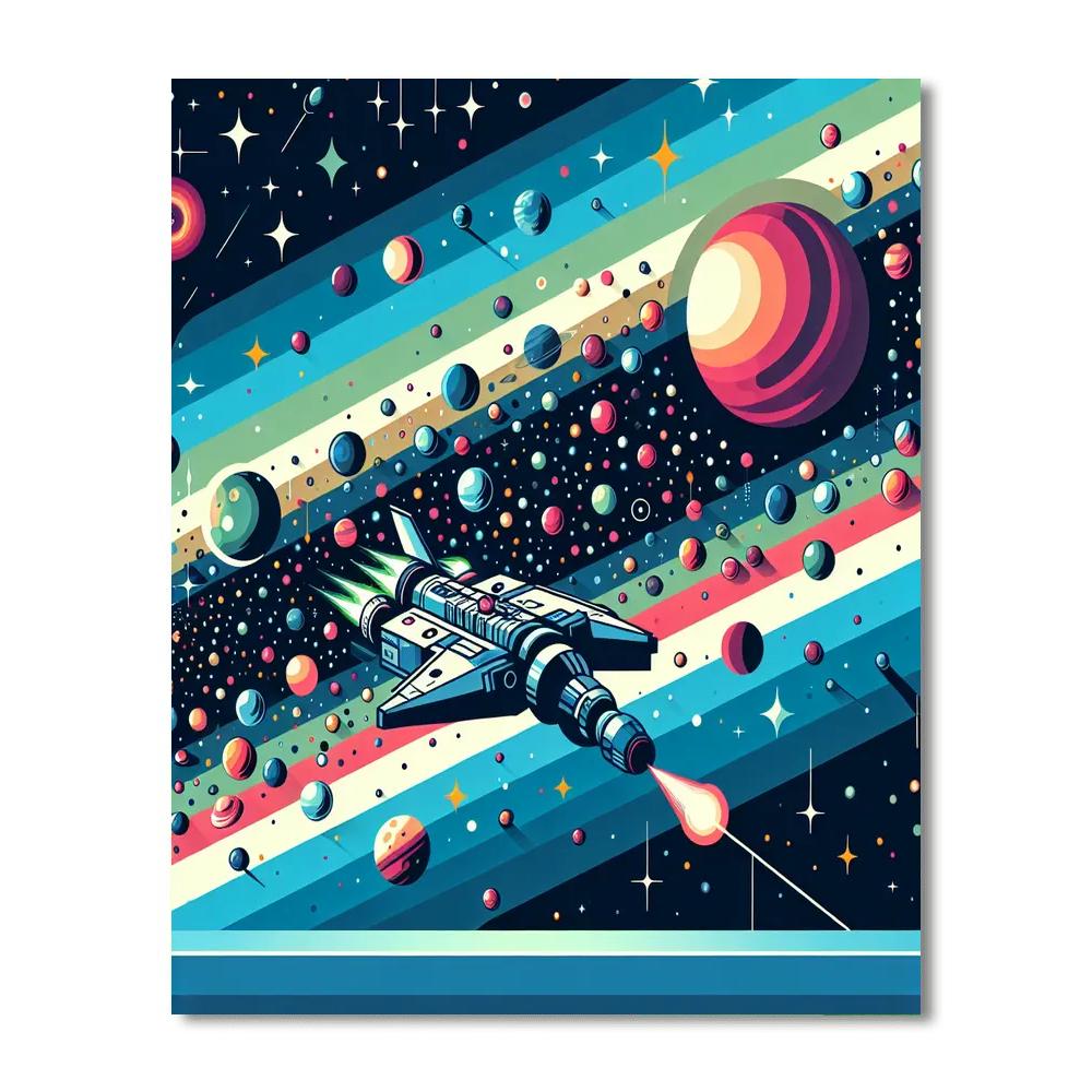 Galactic Quest Journey DIY Paint By Numbers