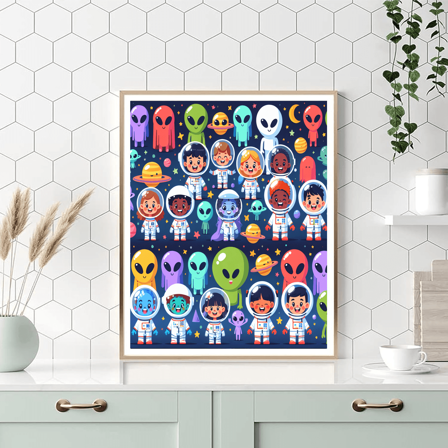 Cosmic Fun With Astro Friends Paint By Number