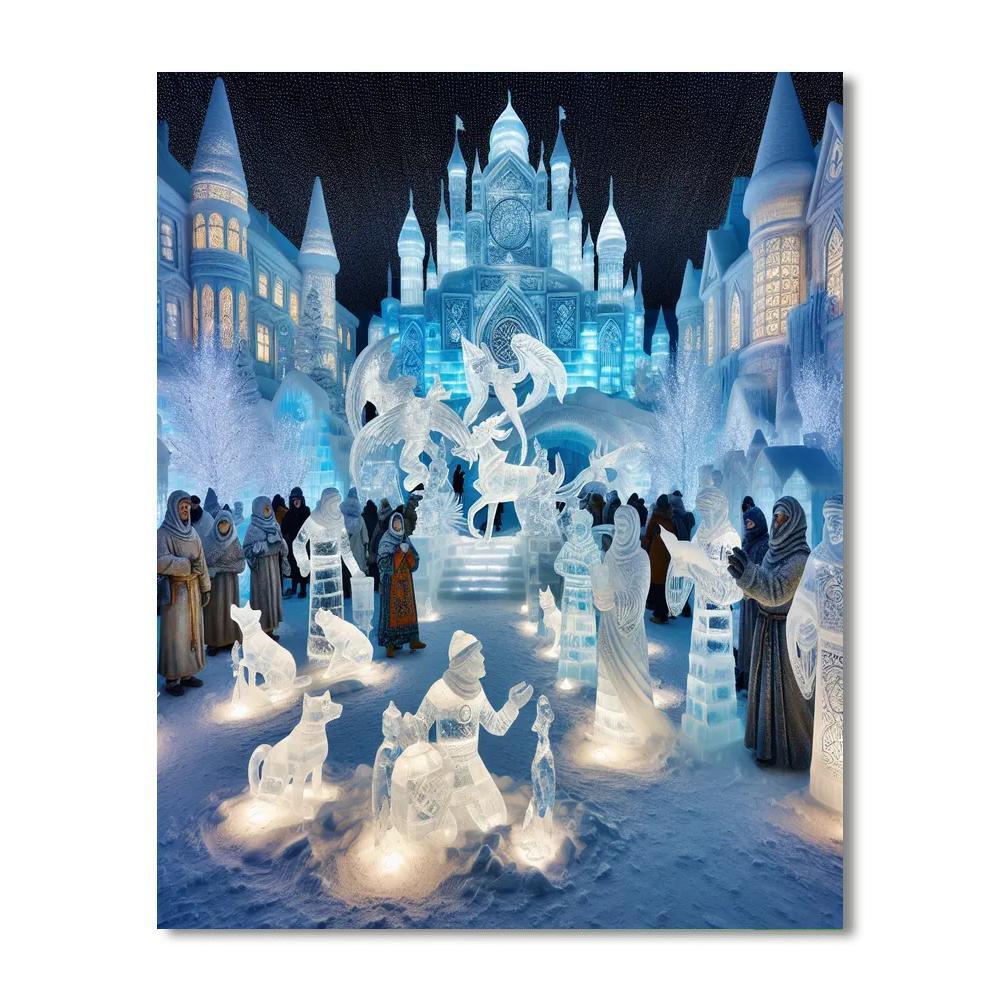 Snow & Ice Sculpture Festival - Belgium Paint By Numbers Art