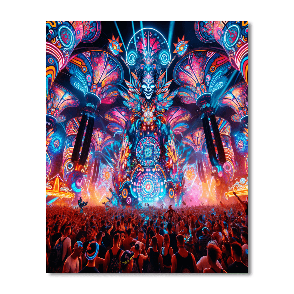 Electric Daisy Carnival Number Painting