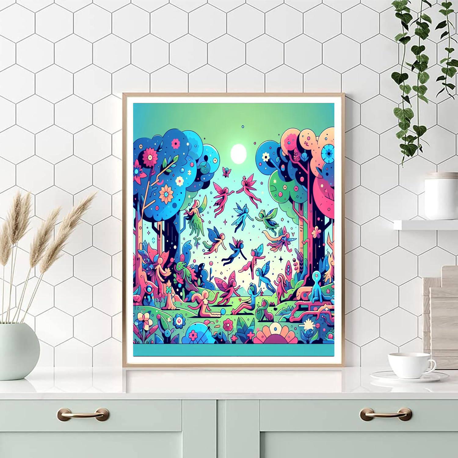 Enchanted Forest Frolic Numbered Painting Kits