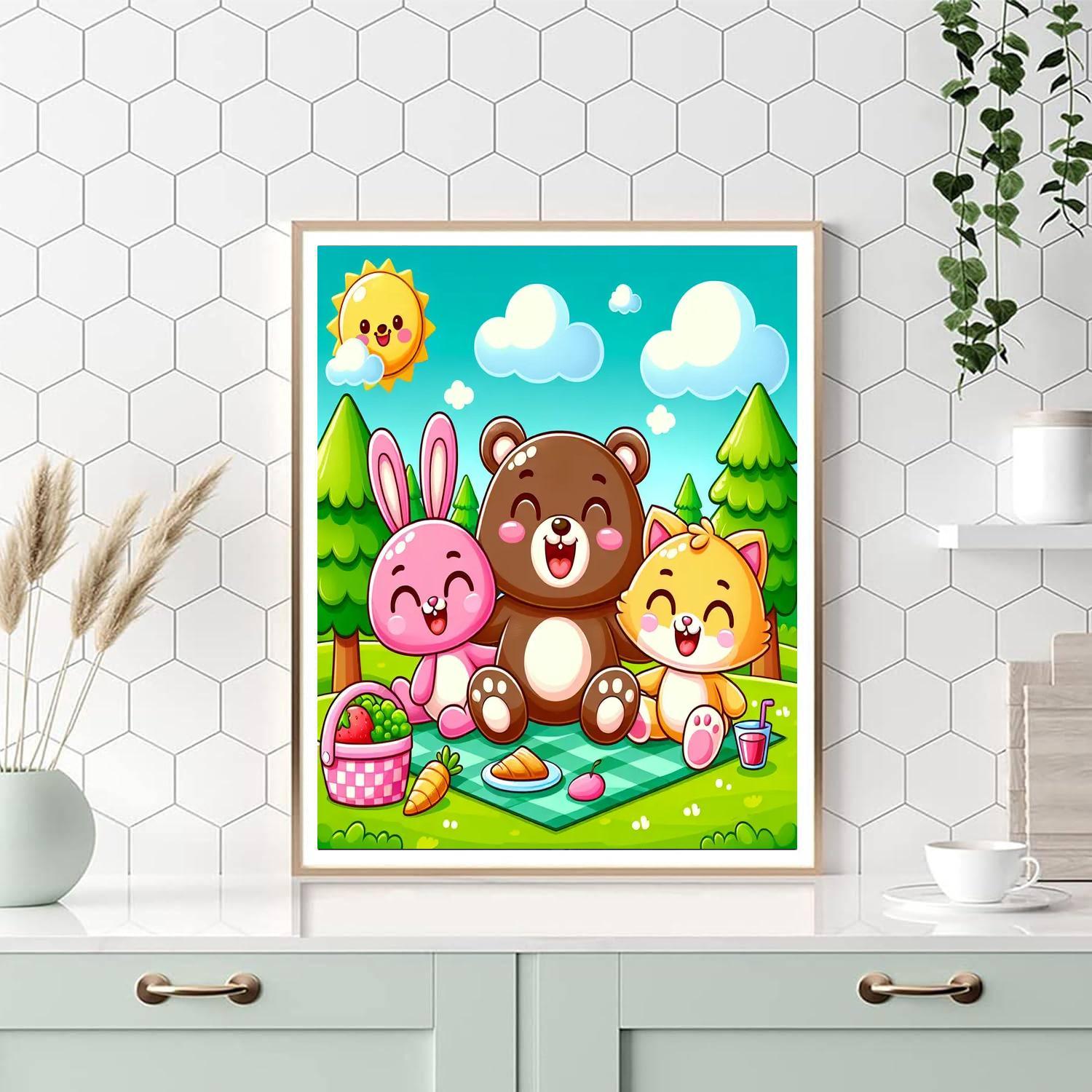Happy Animal Adventures Paint By Color