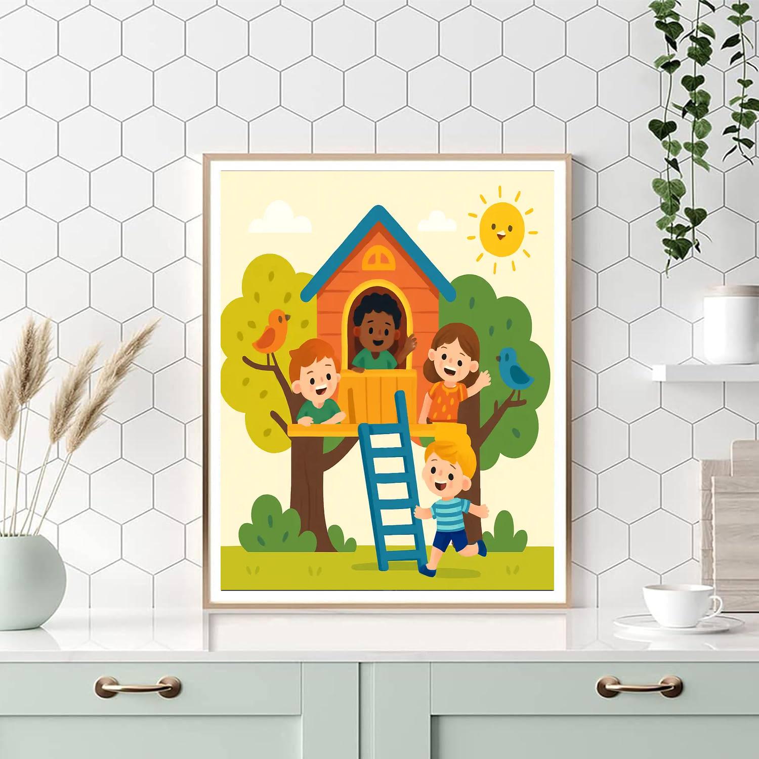 Adventures In A Treehouse Paint By Number