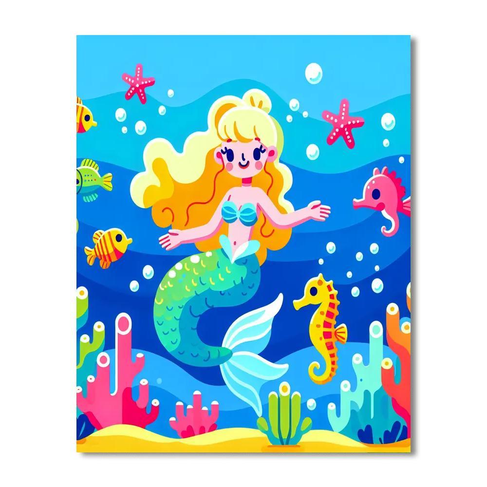 Ocean Mermaid Adventure Paint By Number