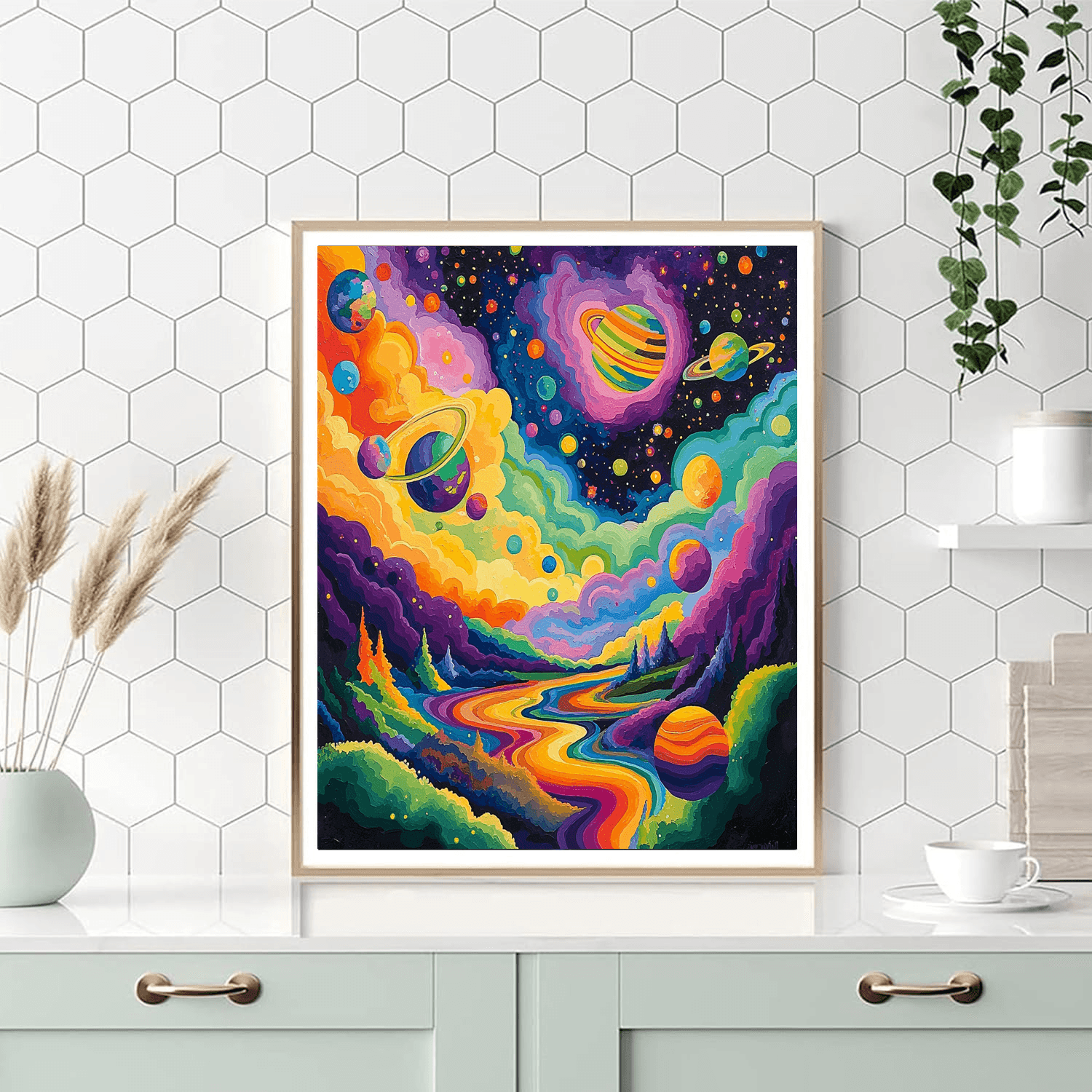 Wassily Kandinsky Inspired Captivating Cosmic Voyage  Paint By Numbers Kits
