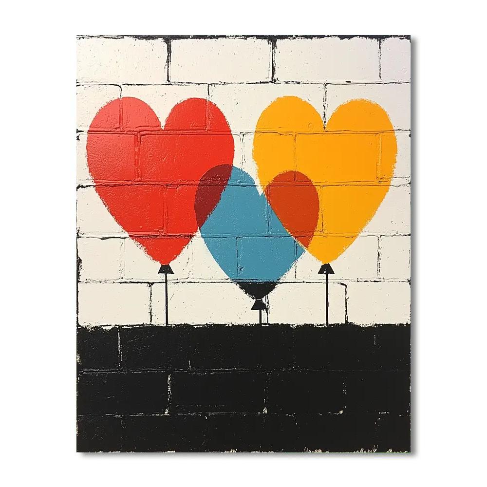 Banksy Inspired Voices Of The Future  Number Painting