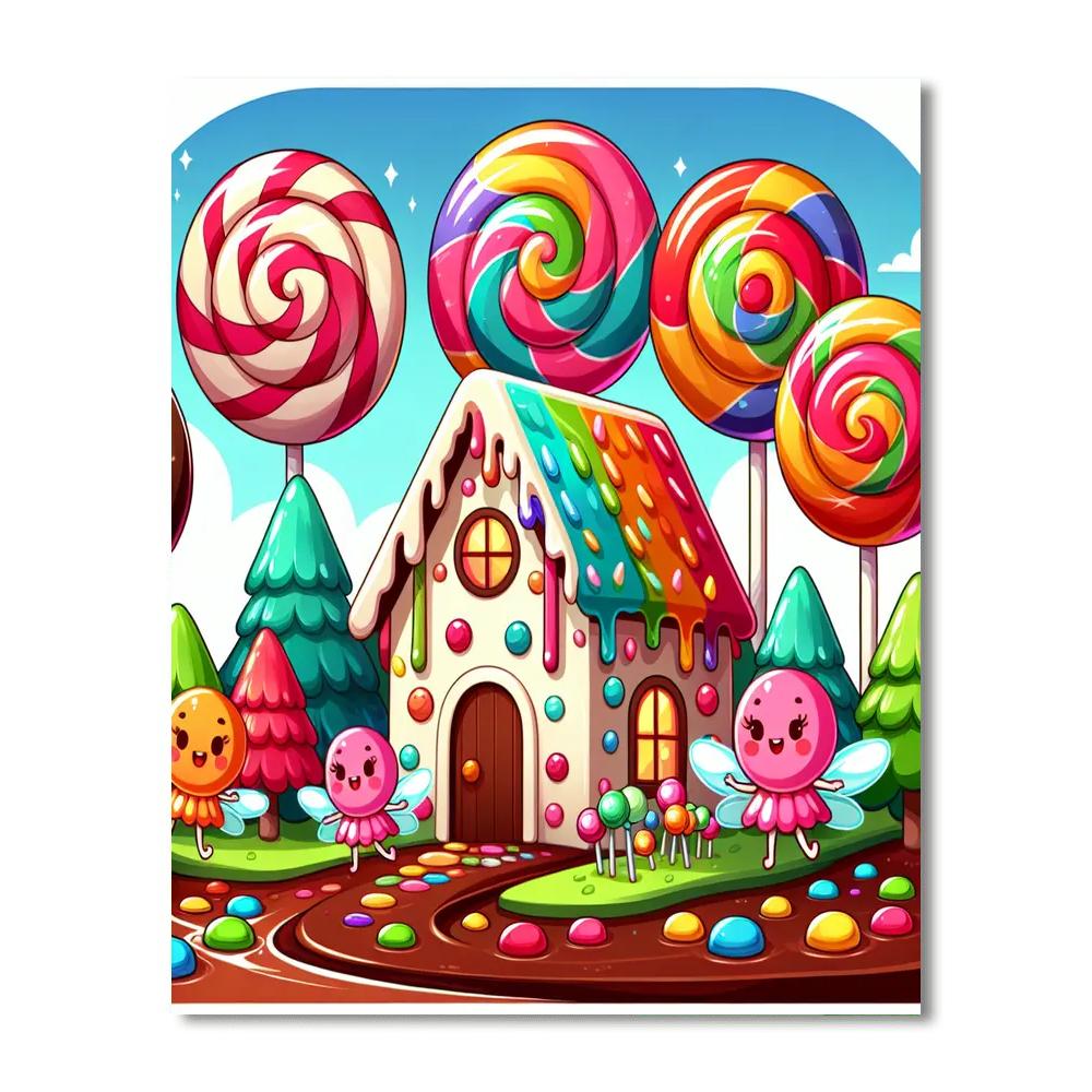 Creative Candy Land Painting Number Kit