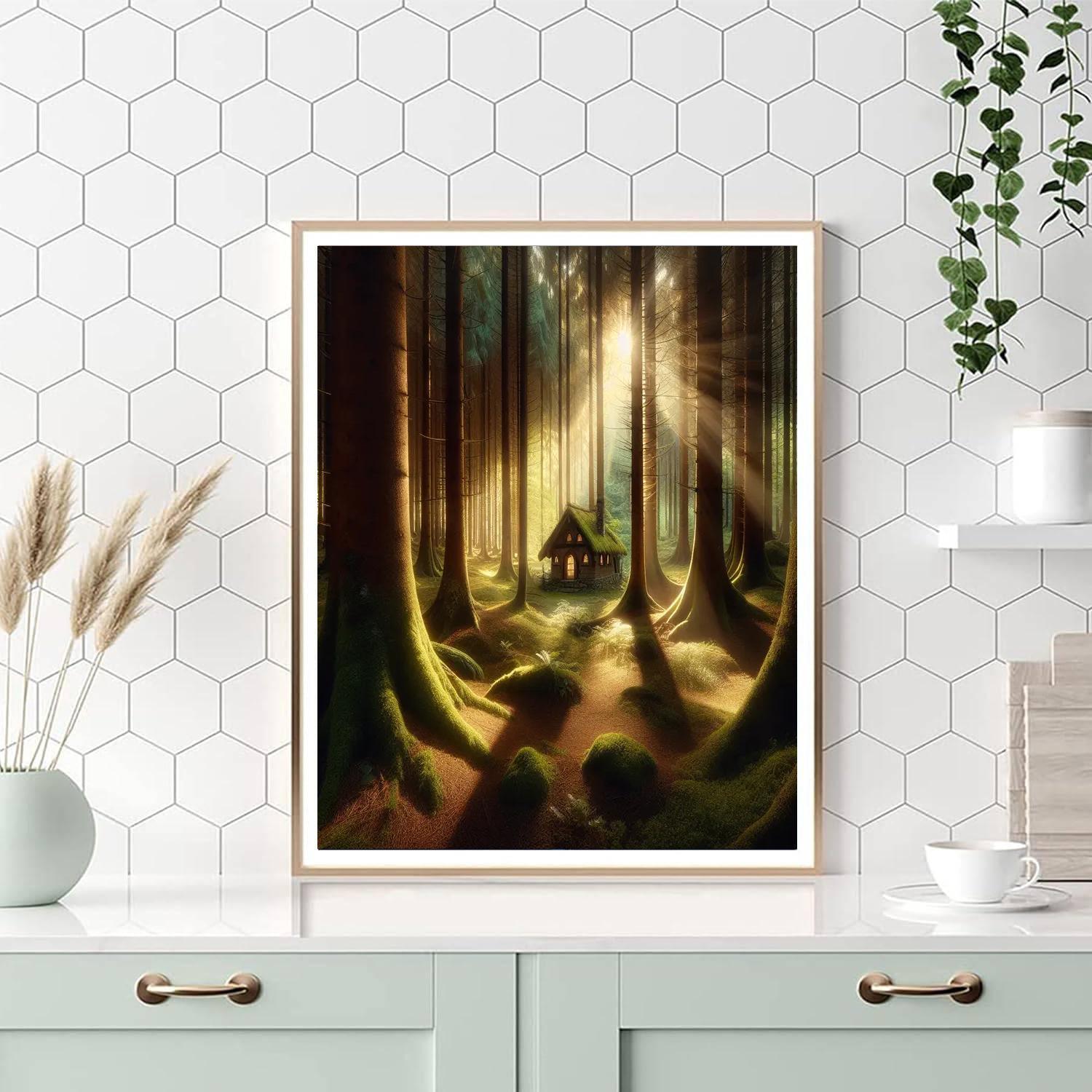 Enchanting Forest Hideaway Paint By Numbers