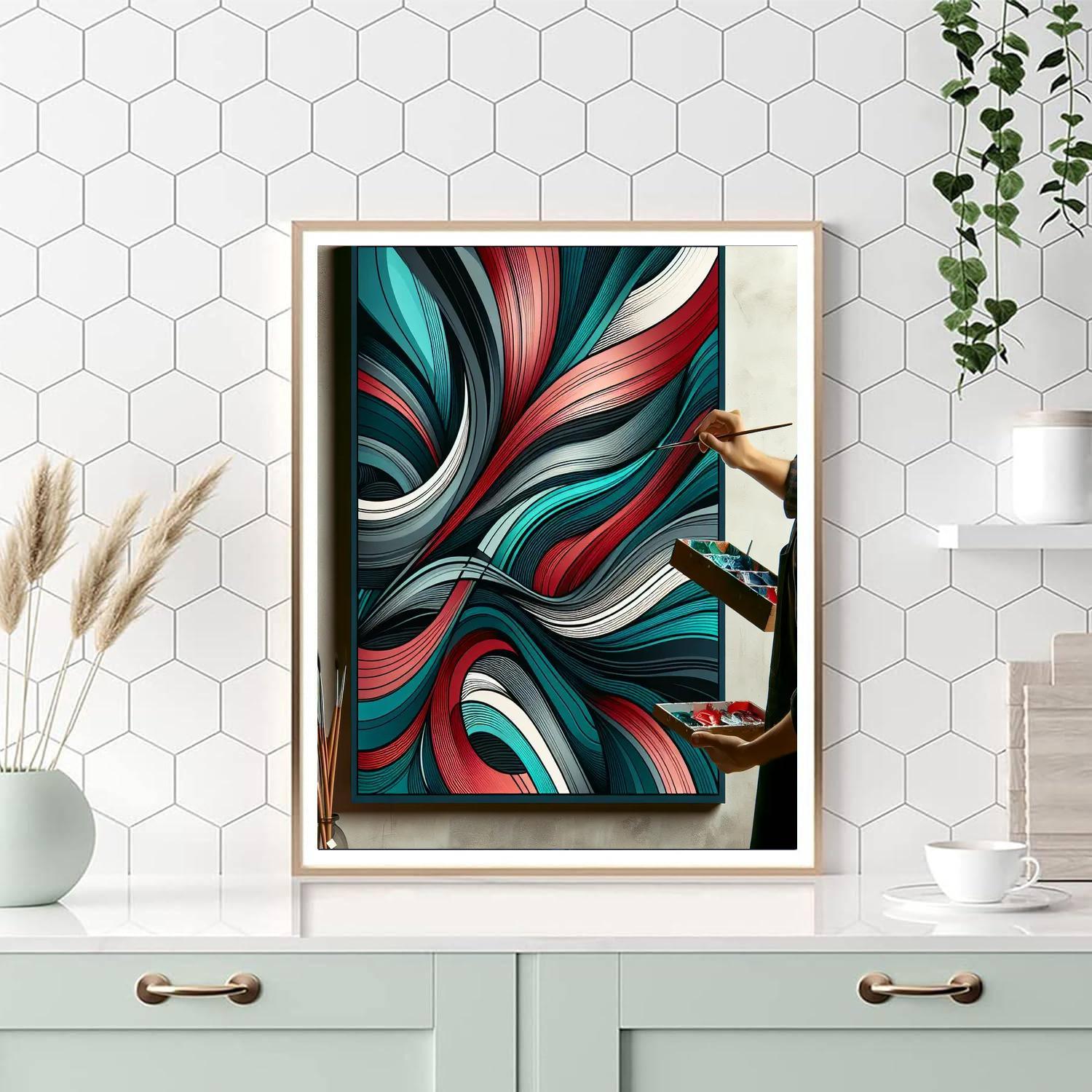 Modern Abstract Exploration Numbered Painting Kits