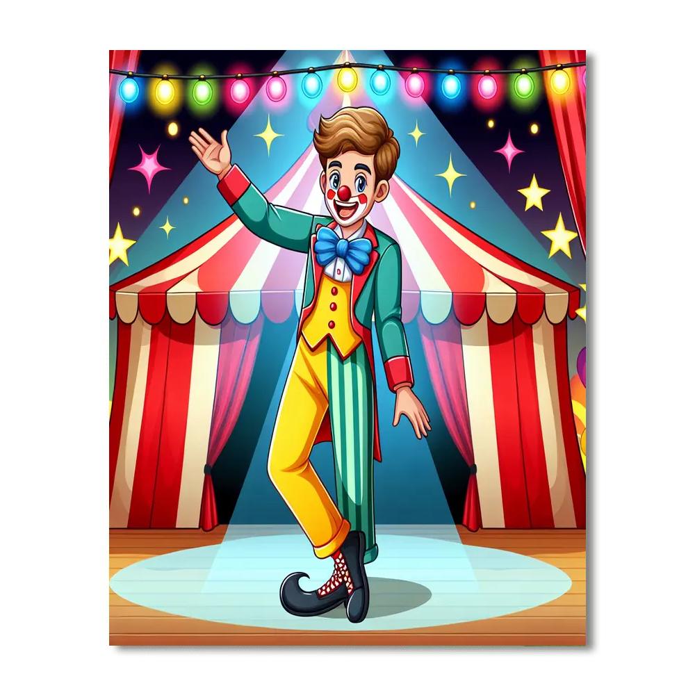 Circus Clown Show Paint By Numbers Kits