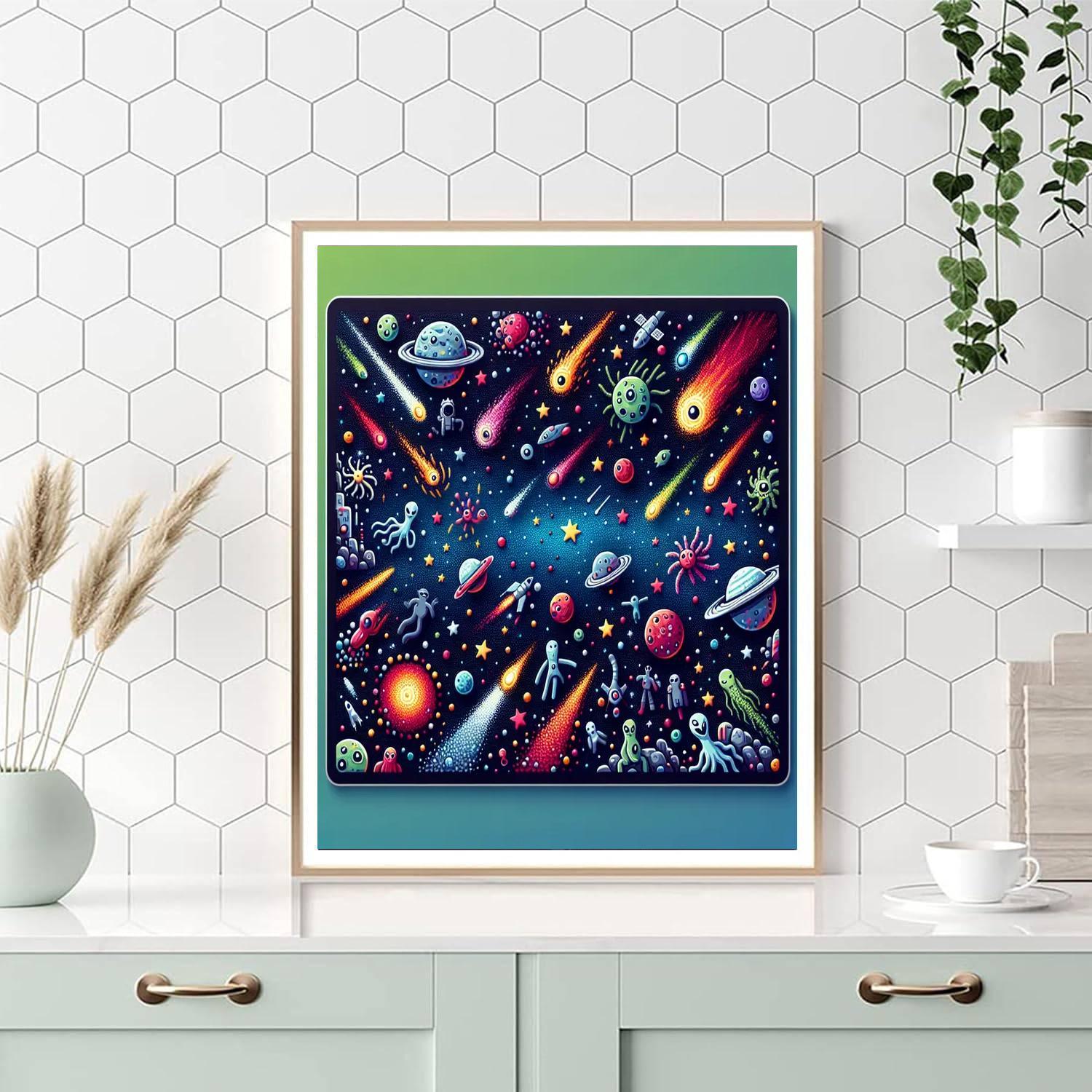 Galactic Dreams For Young Explorers Numbered Painting Kits