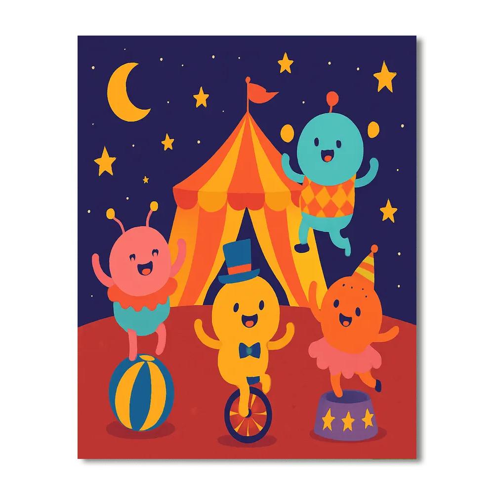 Cosmic Circus Show Paint By Number