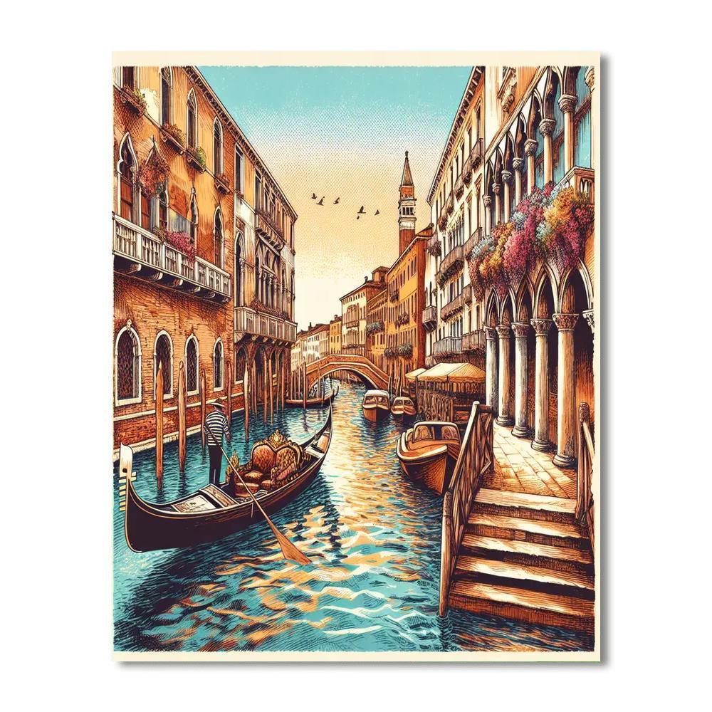 Timeless Venetian Romance DIY Paint By Numbers