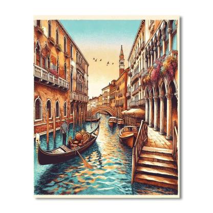 Timeless Venetian Romance DIY Paint By Numbers