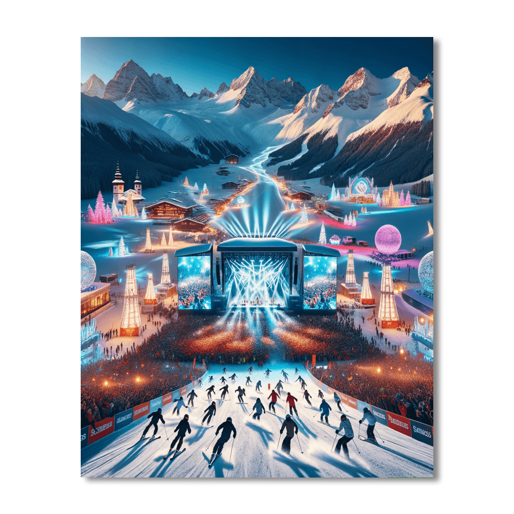 Snowbombing - Austria Paint By Numbers Art