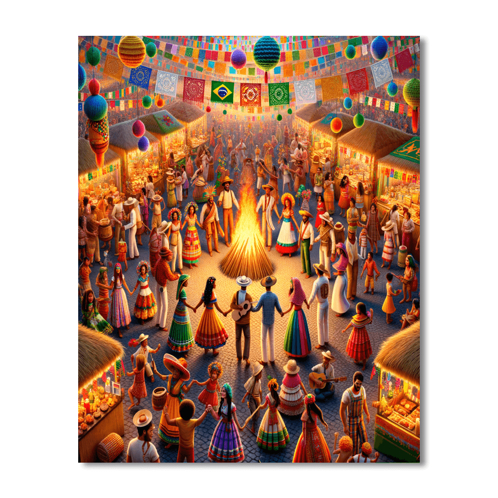 Festa Junina Number Painting