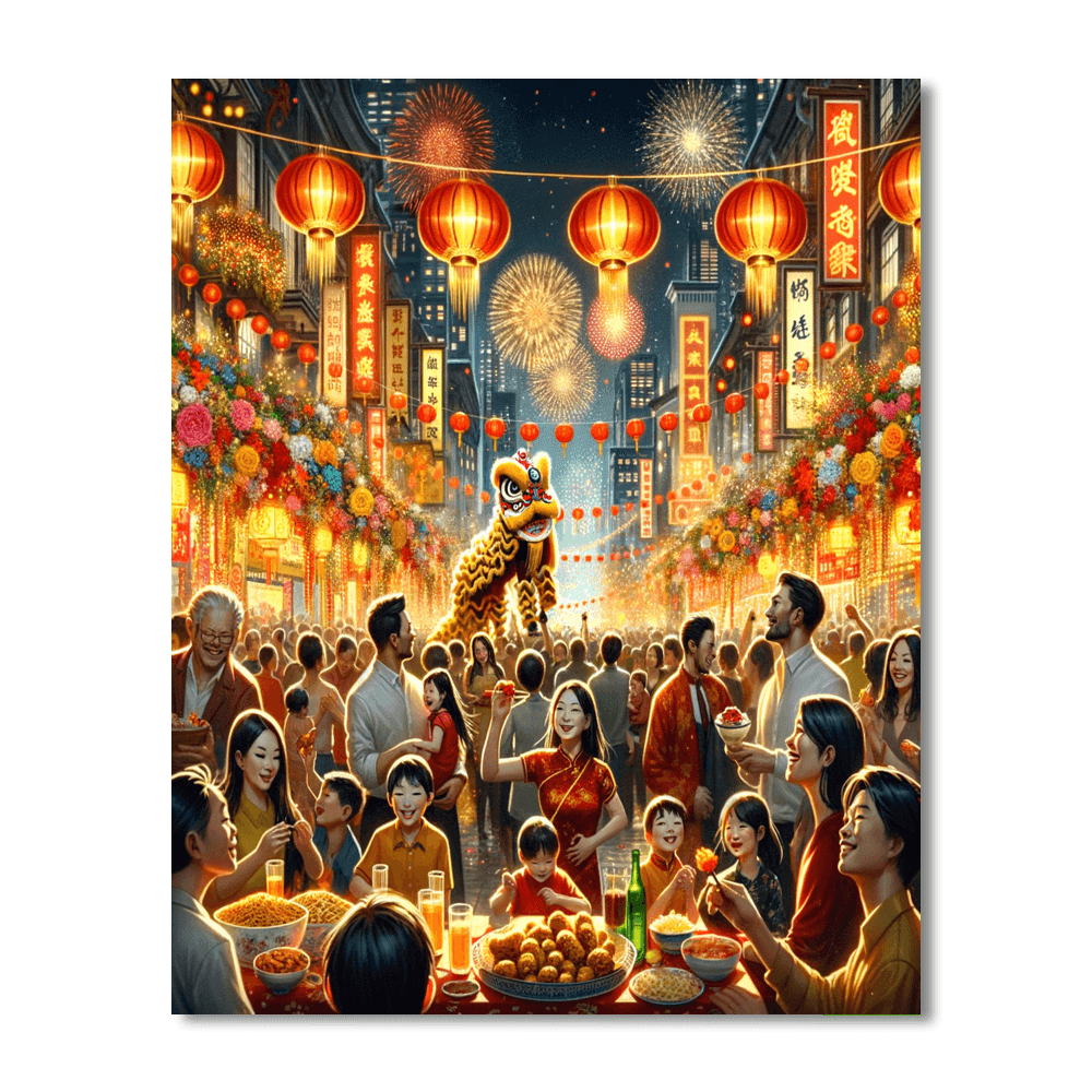 Chinese New Year - China Painting By Numbers Kit