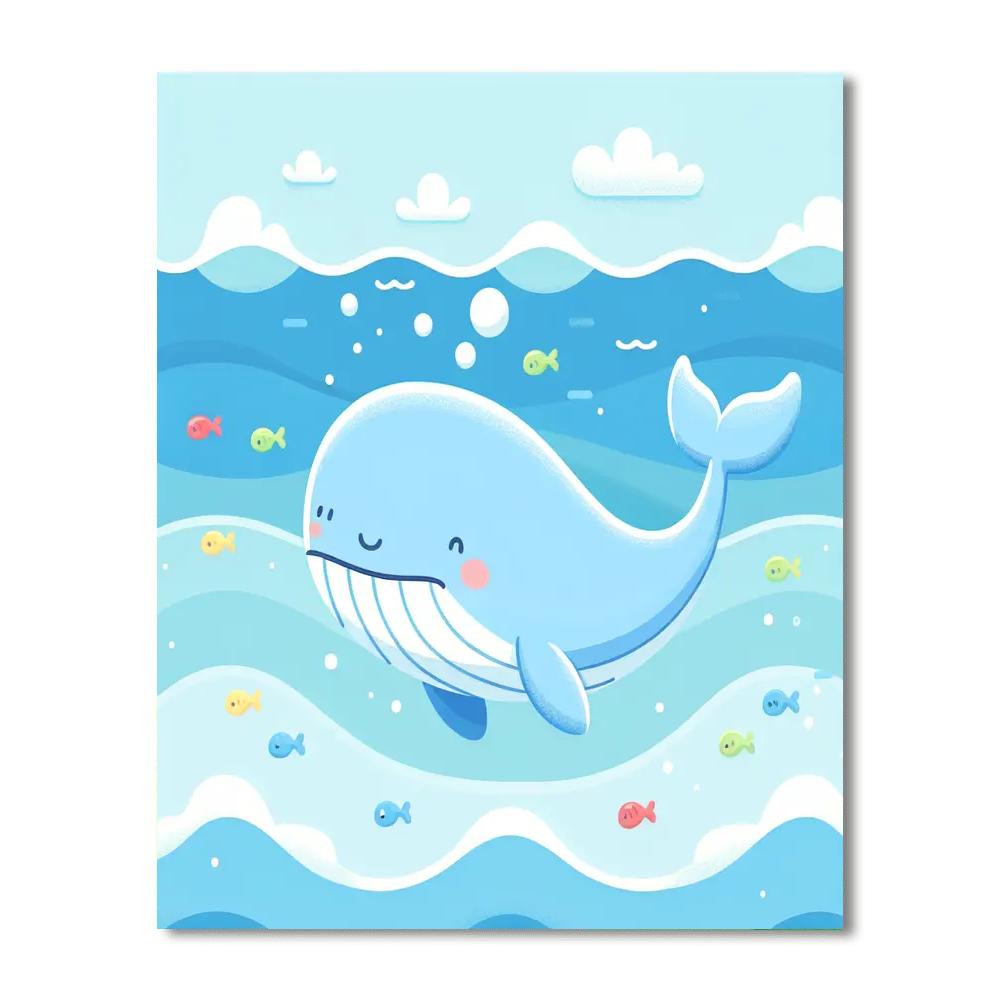Dreamy Whale Painting By Numbers Kit