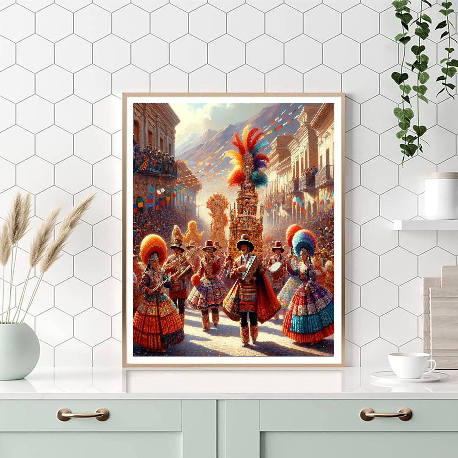 Fiesta De La Candelaria - Puno Number Painting