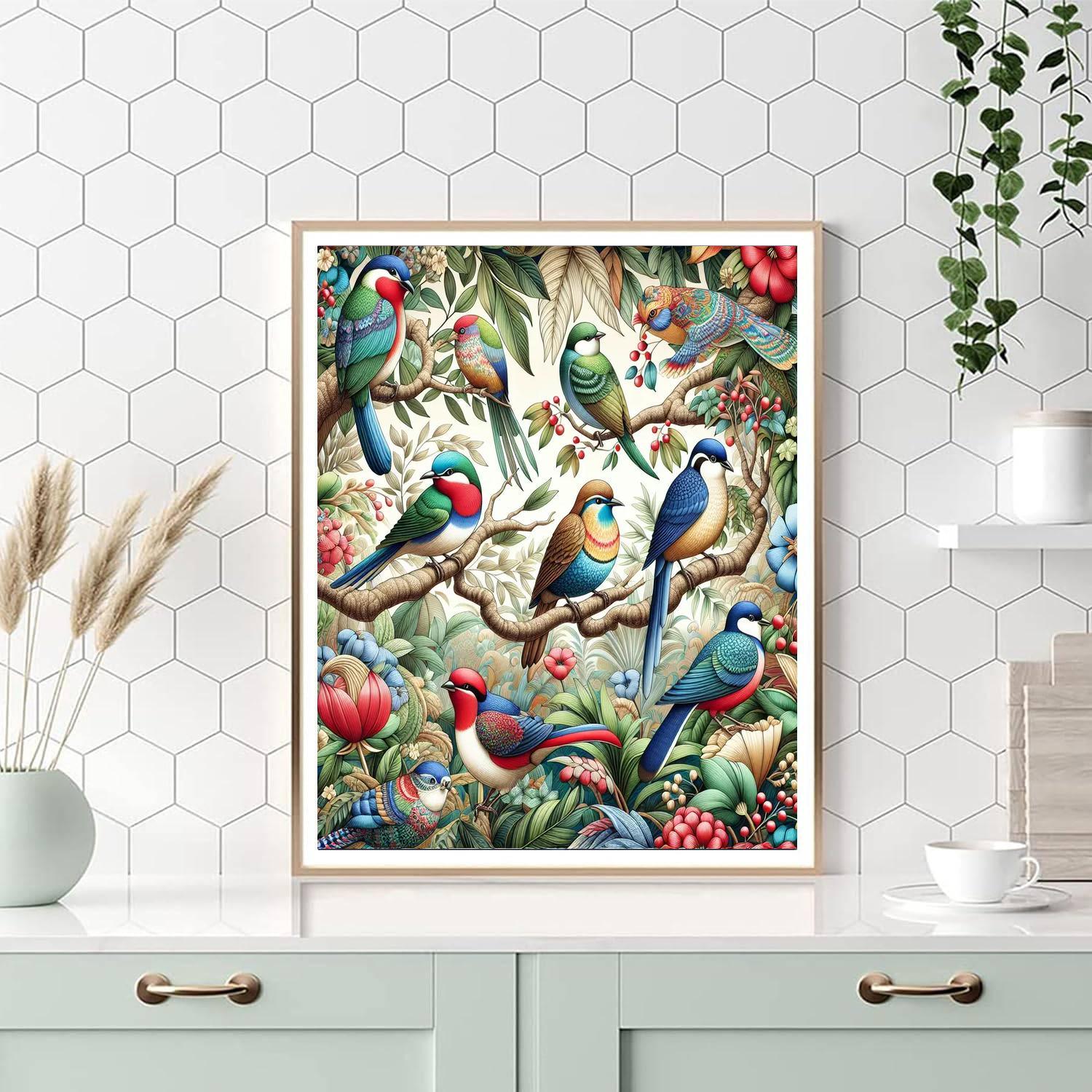 Charming Birds Painting By Numbers Kit