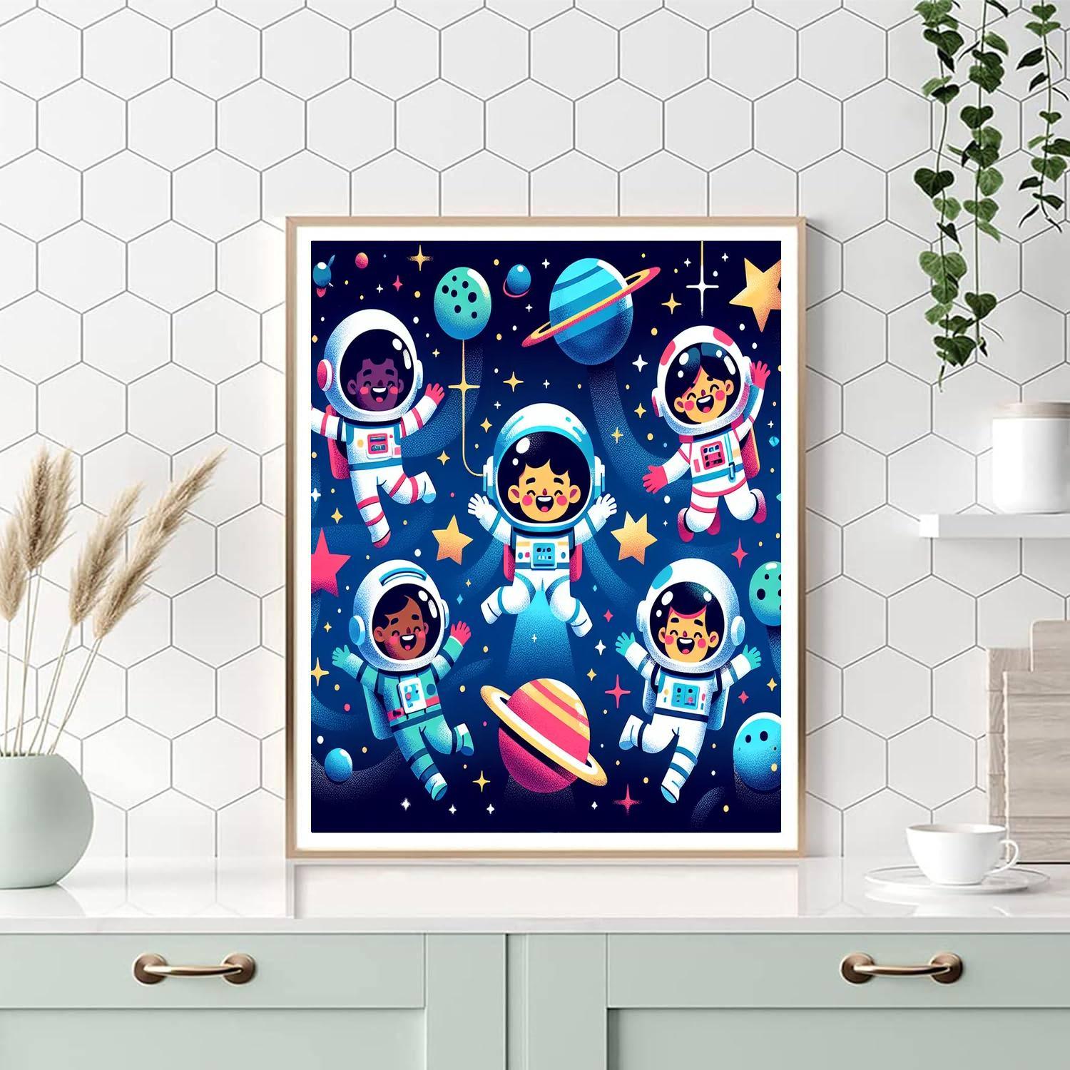 Adventurous Space Mission Paint By Numbers Kits