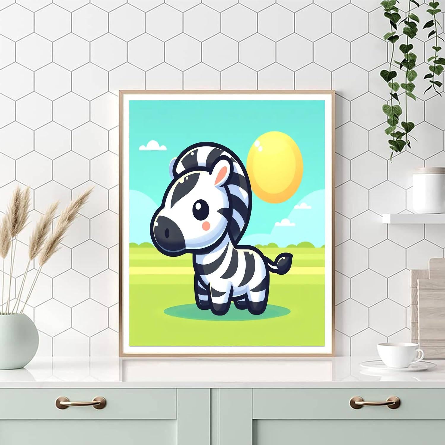 Zany Zebra Adventure Paint By Color