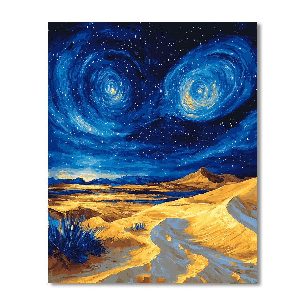 Vincent Van Gogh Inspired Starry Desert Night  Paint By Numbers Kits