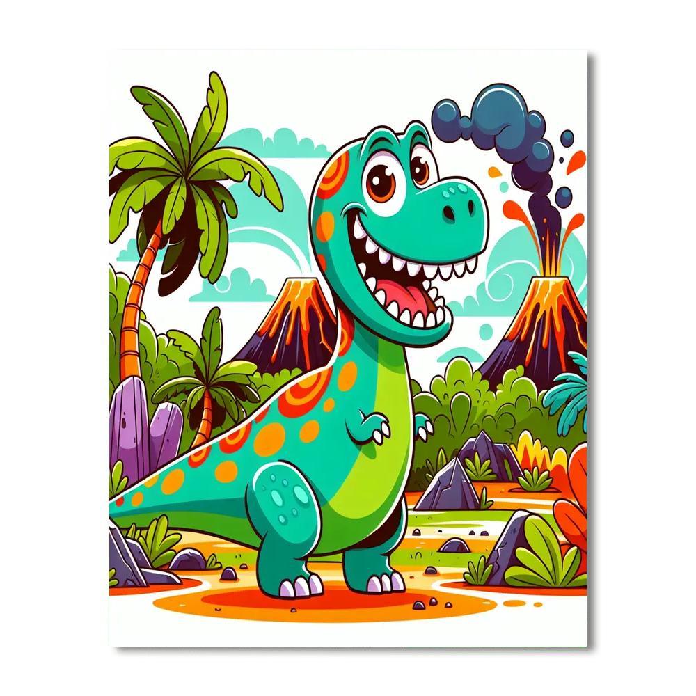 Dino Discovery Time Paint By Numbers Kits