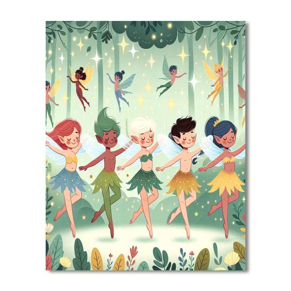 Pixie Hollow Whimsy DIY Paint By Numbers