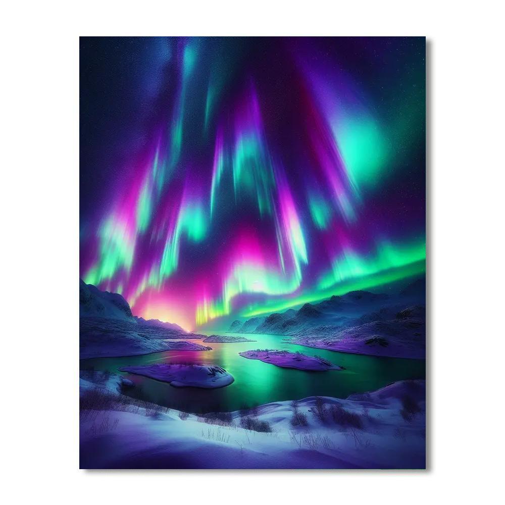 Aurora Borealis Wonder Numbered Painting Kits