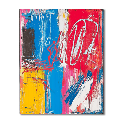 Jean-Michel Basquiat Inspired Vibrant Connections  Painting By Numbers Kit