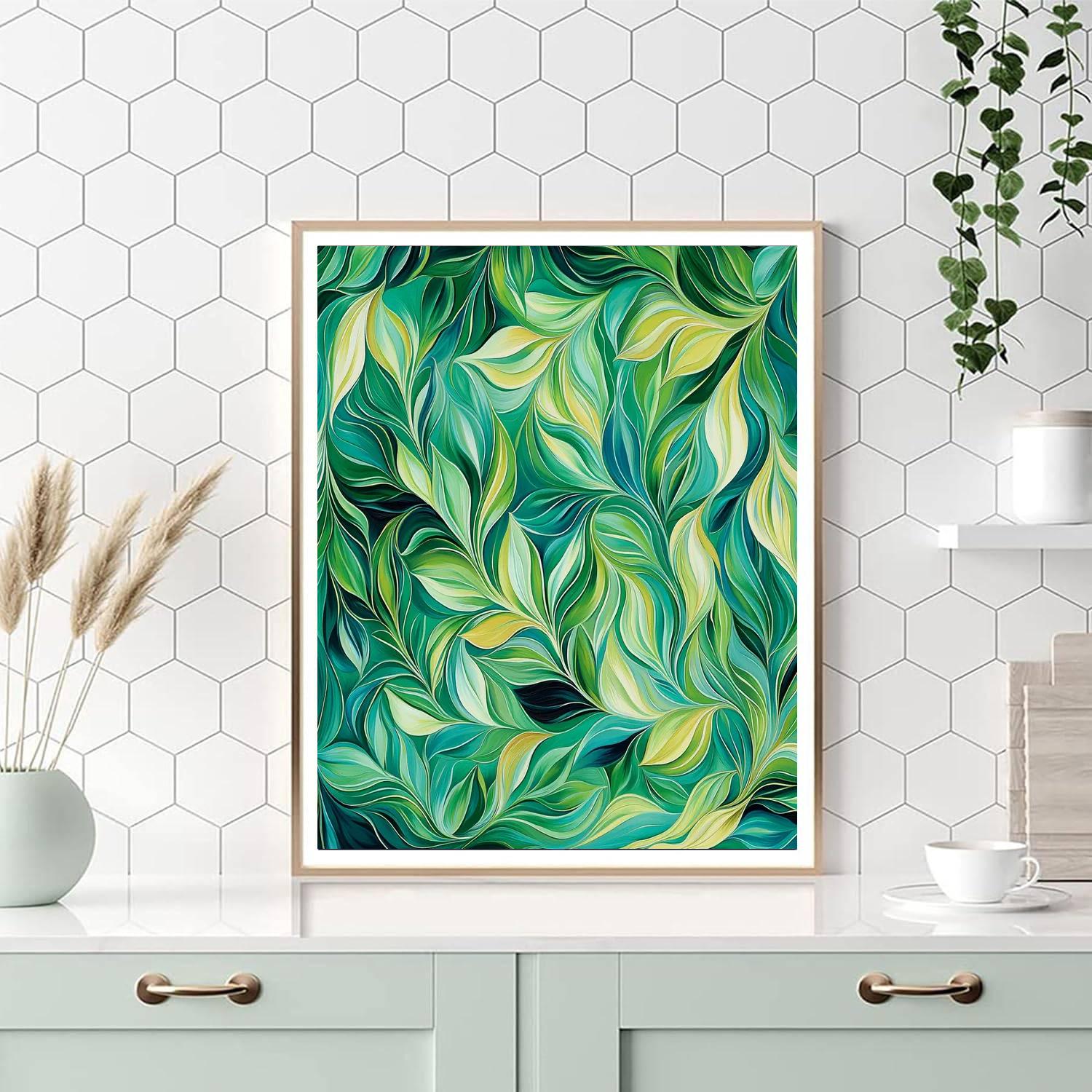 Alphonse Mucha Inspired Harmony Of Verdant Dreams  Painting Number Kit