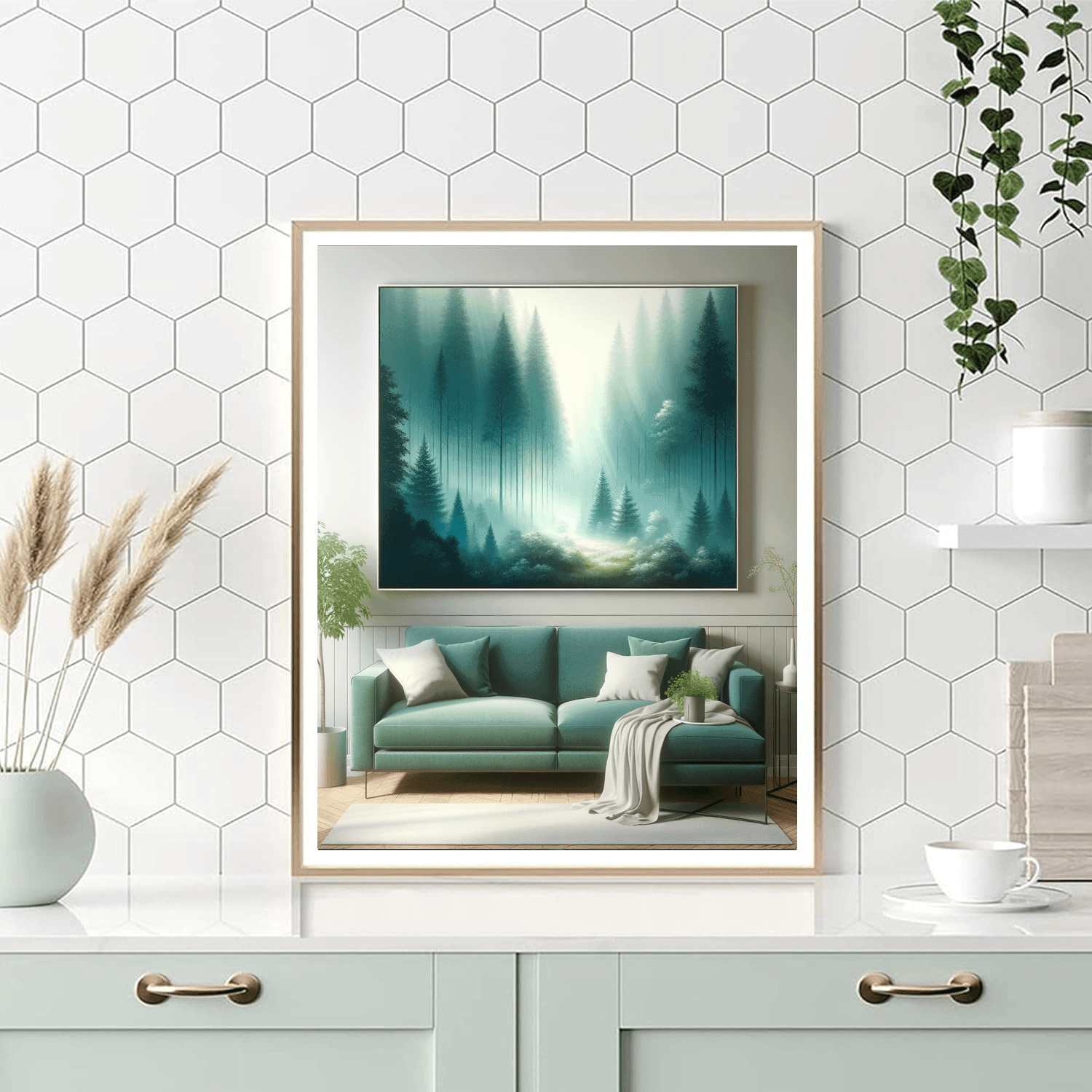 Misty Forest Retreat DIY Paint By Numbers