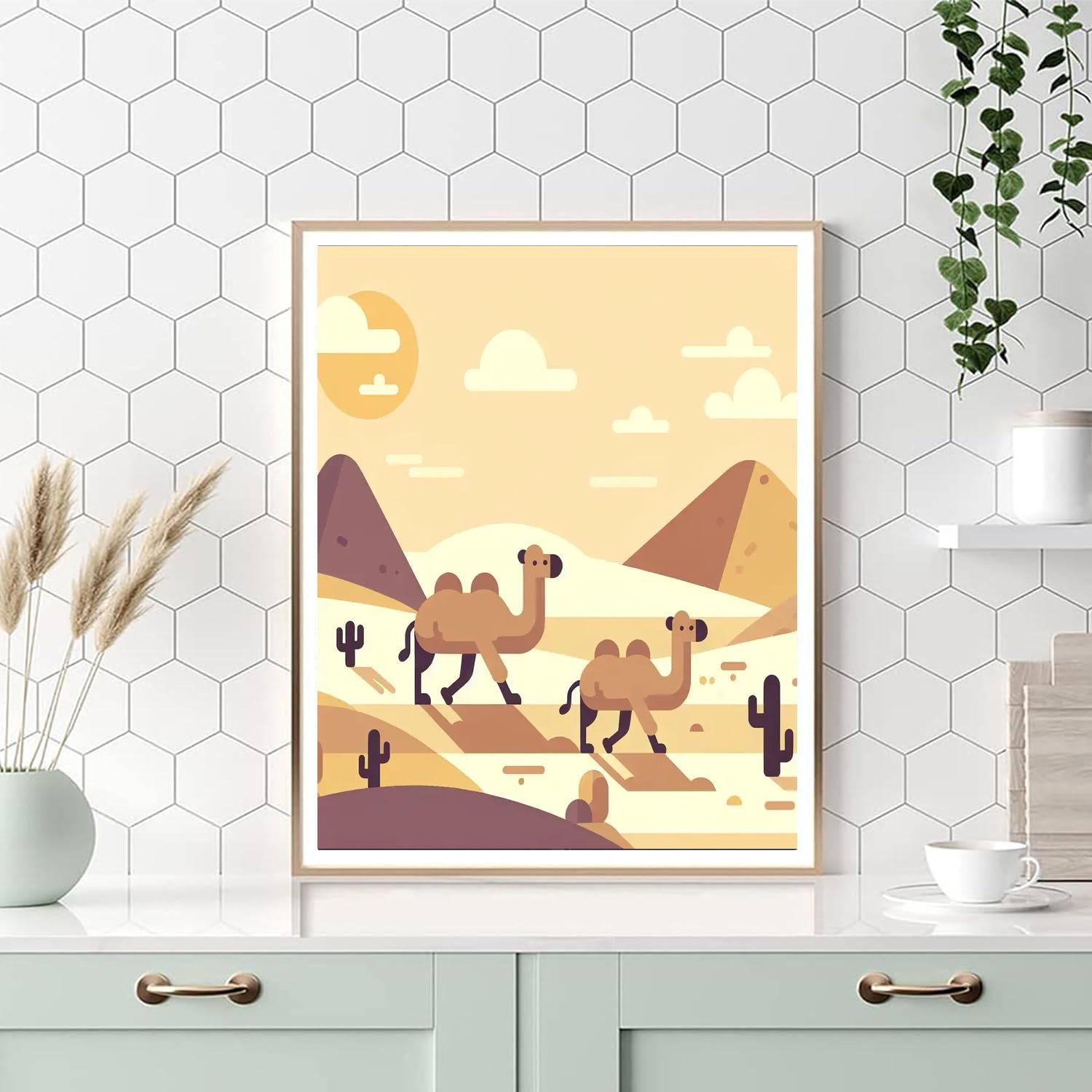 Courageous Camel Caravan Paint By Numbers Kits